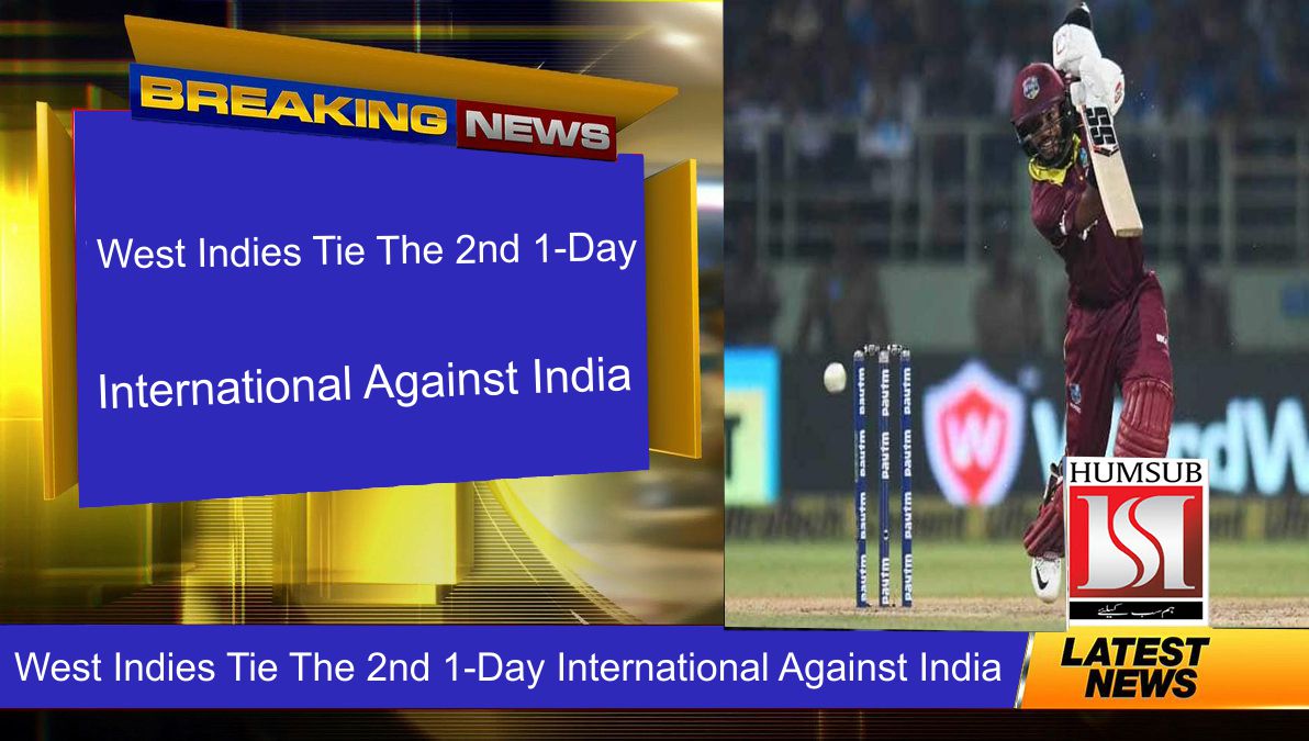 West-Indies Tie The 2nd 1-Day International Against India