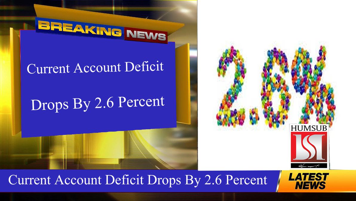 Current Account Deficit Drops By 2.6 Percent