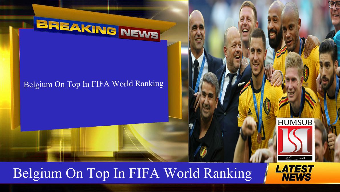 Belgium On Top In FIFA World Ranking