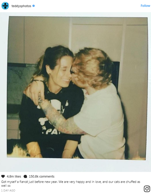 Ed Sheeran is engaged