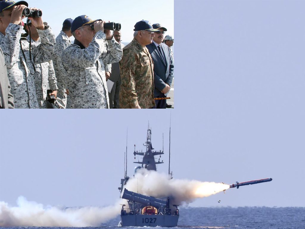 Pakistan Navy demonstrated an impressive fire power