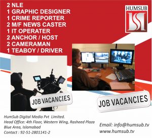 Job Opportunities @ HUmSub TV