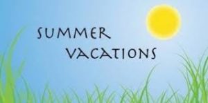 Summer Vacations Schedule