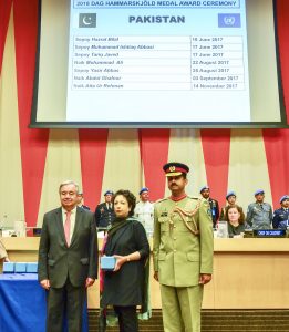 Seven Pakistanis Honored By UN Peacekeeping