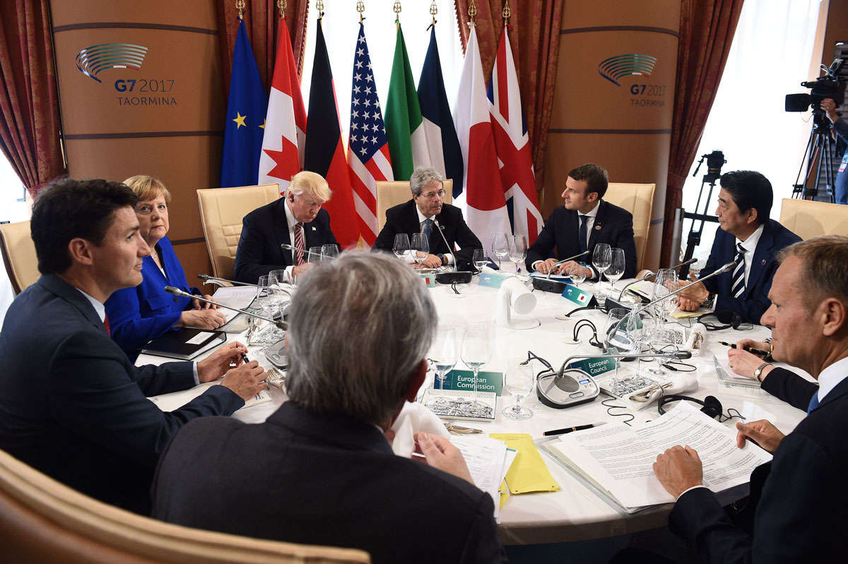 G7 Summit Observed Trump Isolation