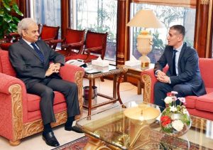 Azerbaijan Ambassador Meets Caretaker PM