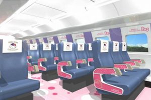 Hello Kitty Bullet Trains In Japan