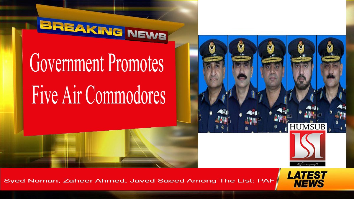 Government Promotes 5 Air Commodores To The Rank Of Air Vice Marshal