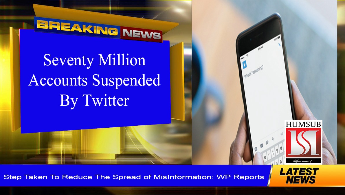 70 Million Accounts Suspended By Twitter