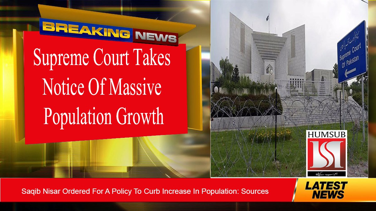 Supreme Court Takes Suo Motu Against Massive Population Growth