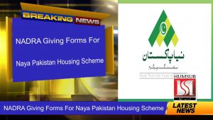 NADRA Giving Forms For Naya Pakistan Housing Scheme