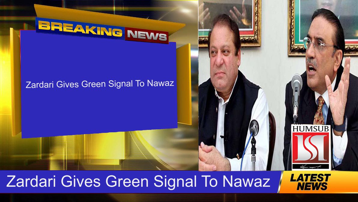 Zardari Gives Green Signal To Nawaz