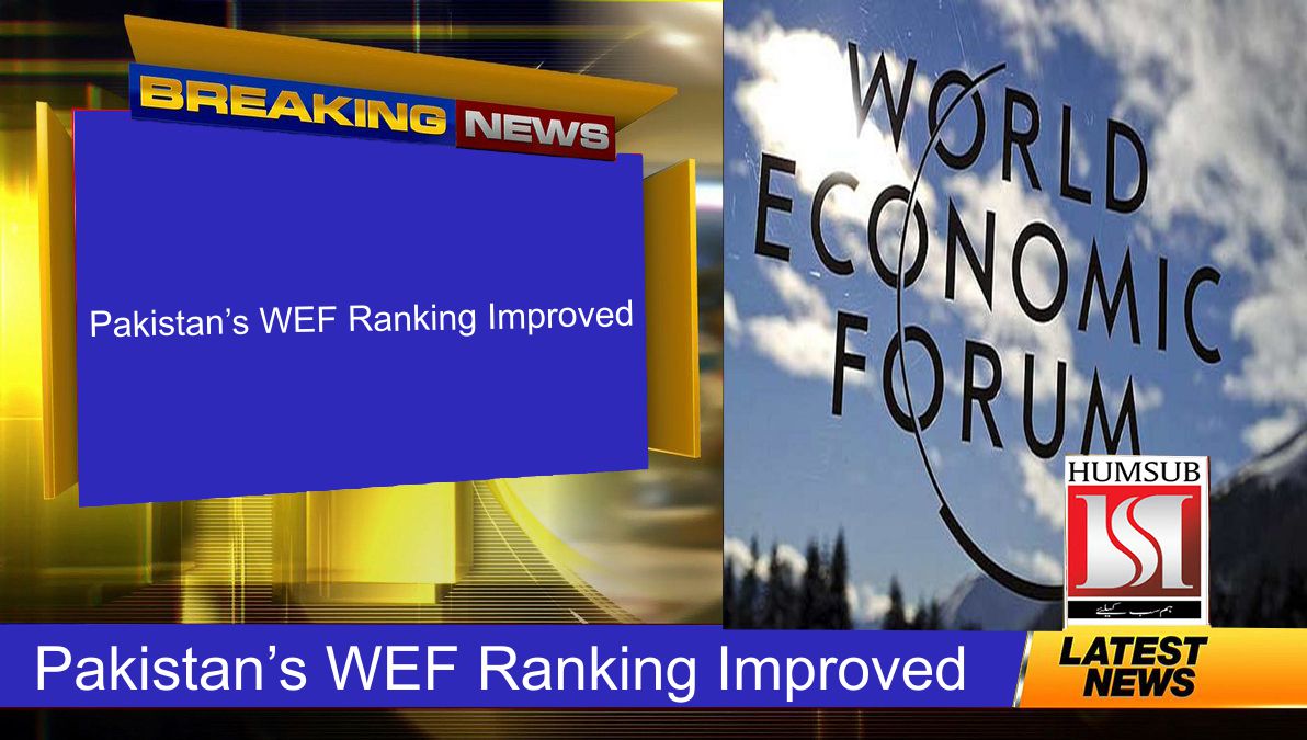 Pakistan’s WEF Ranking Improved